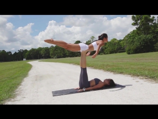 acro yoga girls – yoga moves video