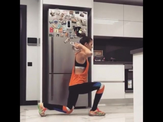 workout in the kitchen