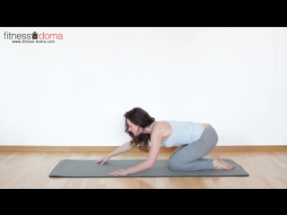 pilates. a set of exercises to perform at home