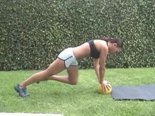 fitness - advanced strength and stability medicine ball workout