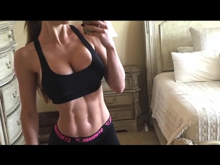 beauty brittany perille  fitness motivation  girls go to gym. big tits